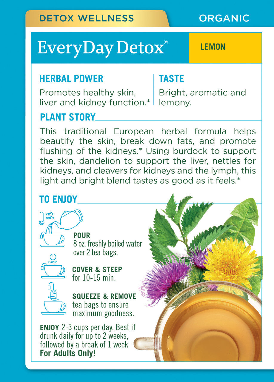 Traditional Medicinals Everyday Organic Lemon Detox (6x16 Bag)-1