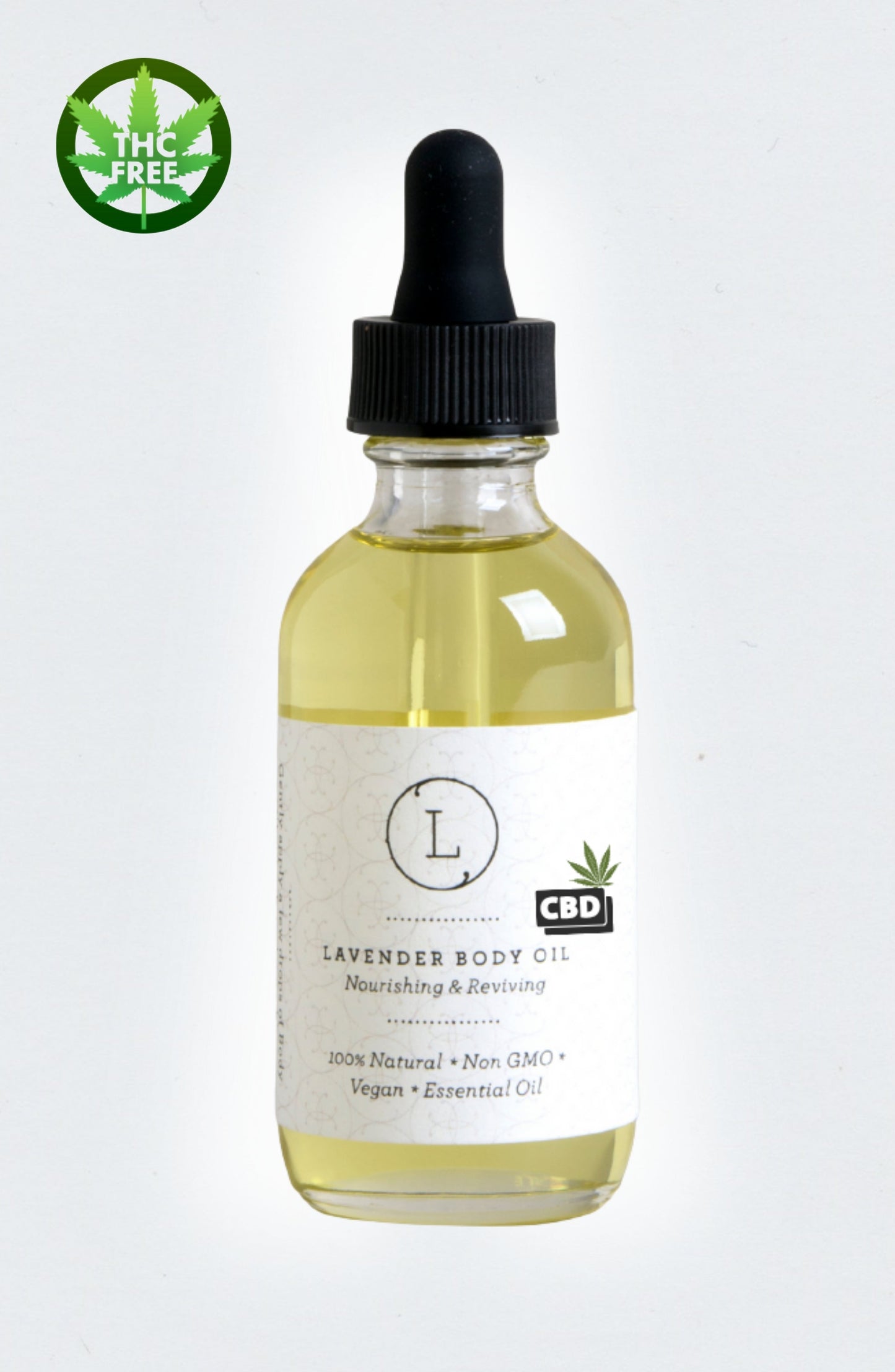 CBD Lavender Body Oil with CBD, Natural Moisturizing Body Oil (THC free)-1