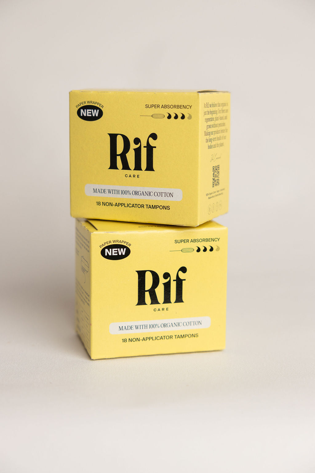 Organic Cotton Non-Applicator Tampons Super Absorbency