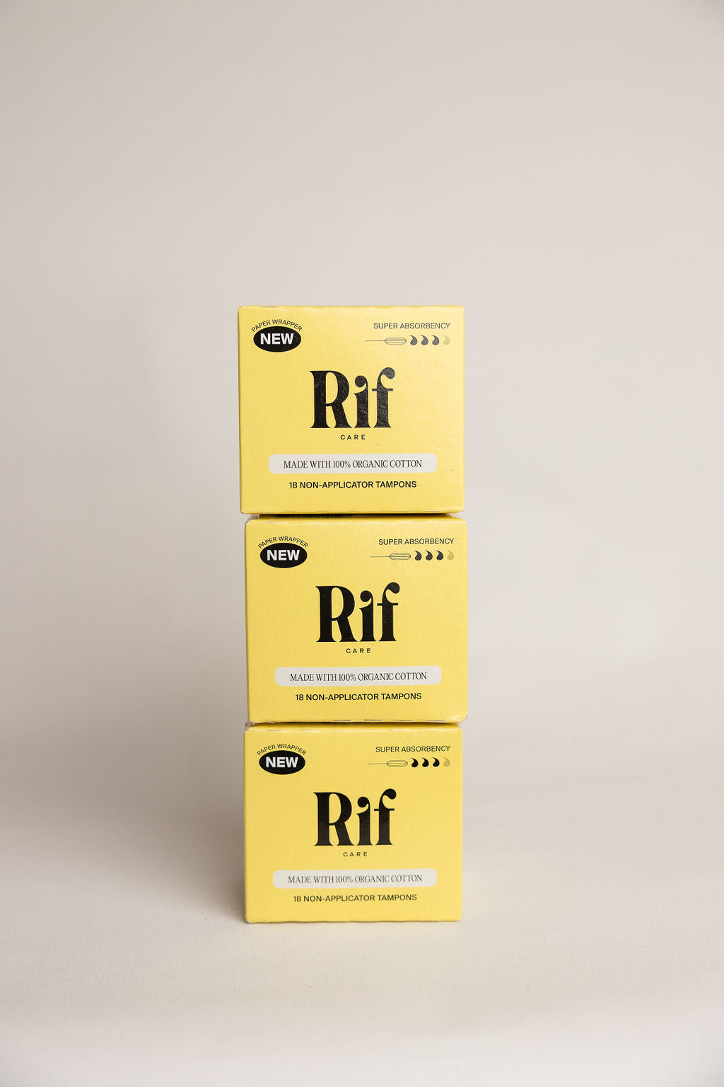 Organic Cotton Non-Applicator Tampons Super Absorbency